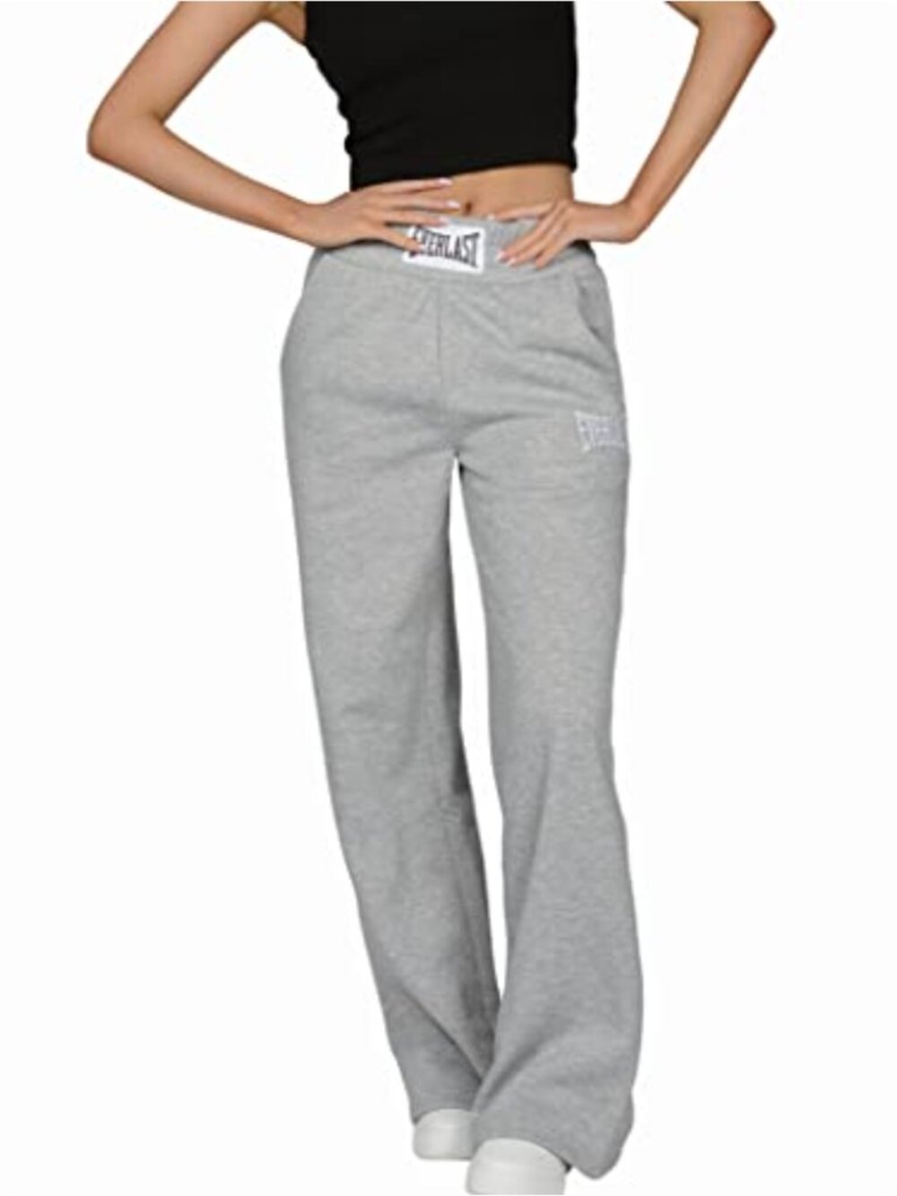 Comfy Wide Leg Sweatpants High-Waist Fleece Lined Athletic Yoga Pants